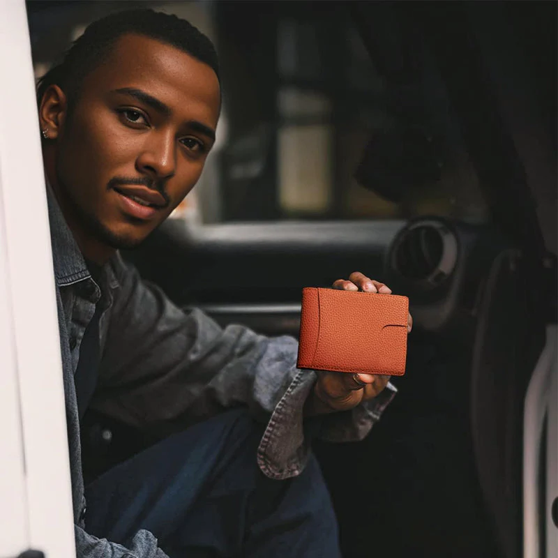 🎁Genuine Leather Anti-theft Swipe Card Holder - Image 9