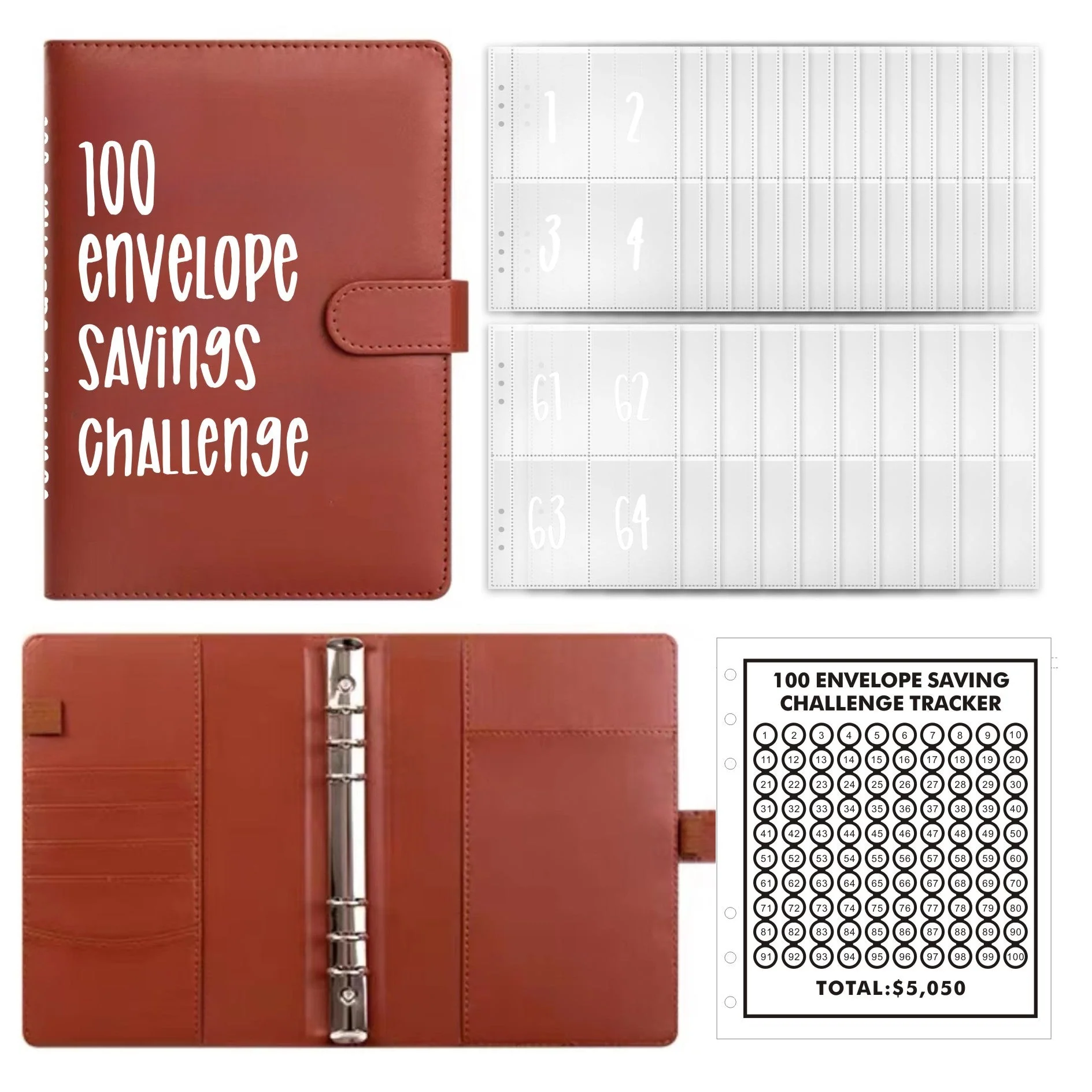 100 Envelope Challenge Binder【Buy 2 Get 5% Off】 - Image 11