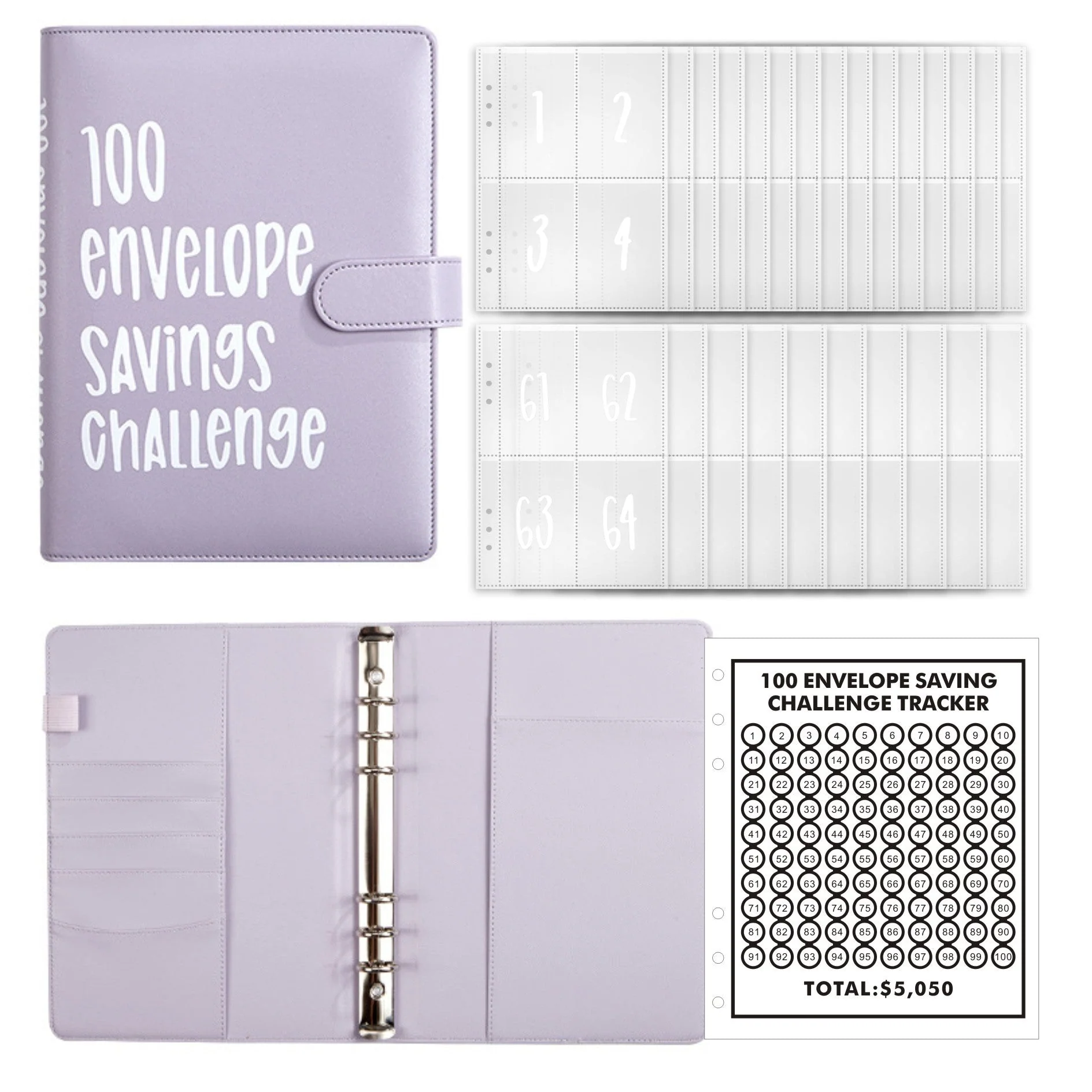 100 Envelope Challenge Binder【Buy 2 Get 5% Off】 - Image 14
