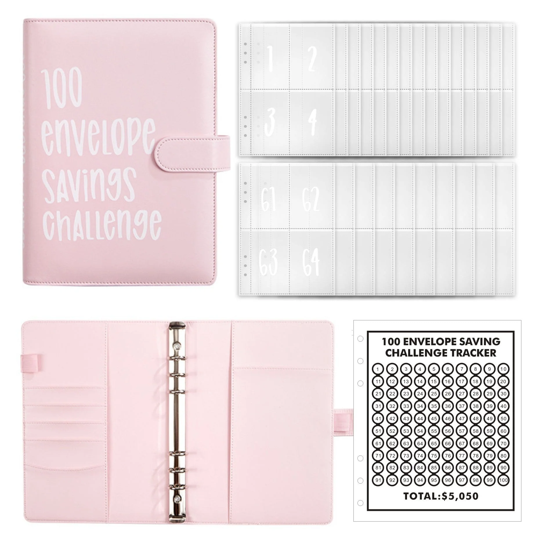 100 Envelope Challenge Binder【Buy 2 Get 5% Off】 - Image 16