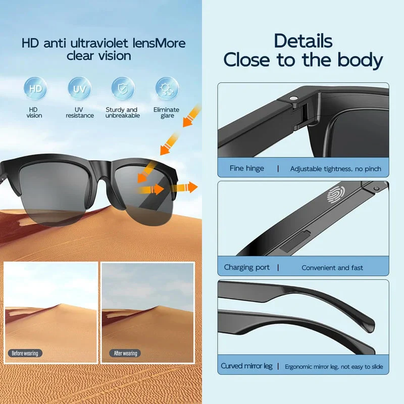 2024 Upgrade Bluetooth Sunglasses - Image 13