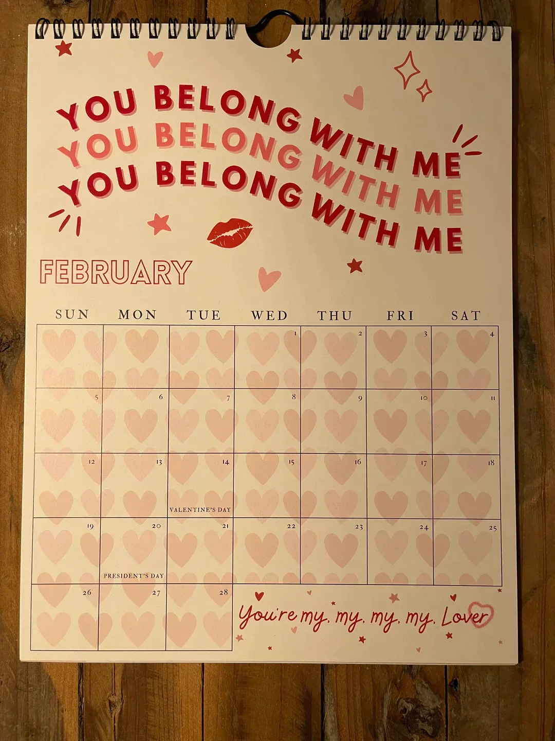 2025 TS Lyrics Calendar - Image 15