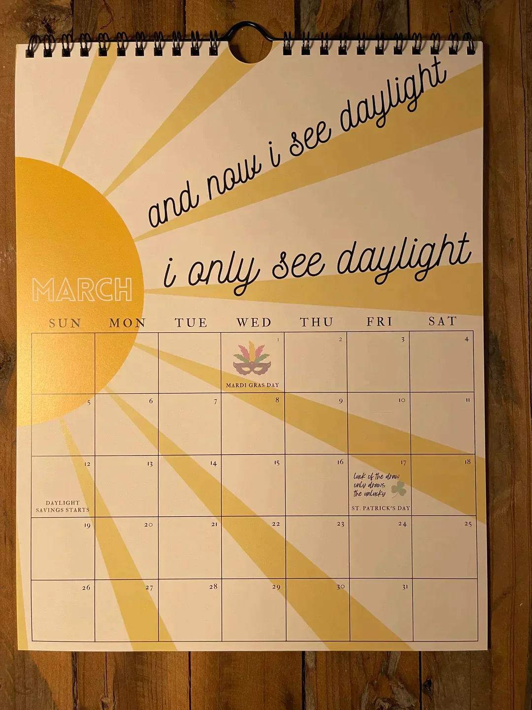 2025 TS Lyrics Calendar - Image 16