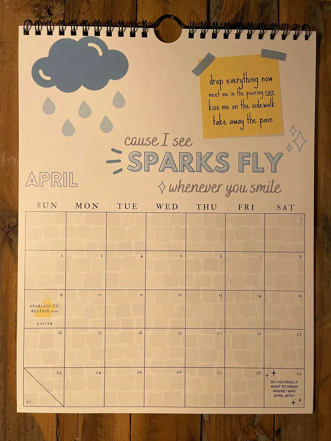 2025 TS Lyrics Calendar - Image 17