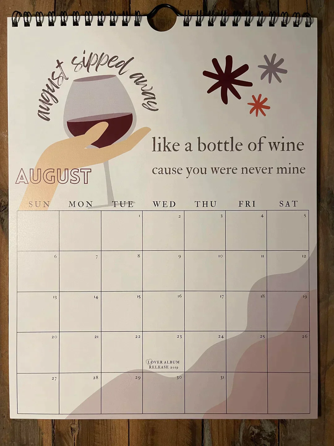 2025 TS Lyrics Calendar - Image 21
