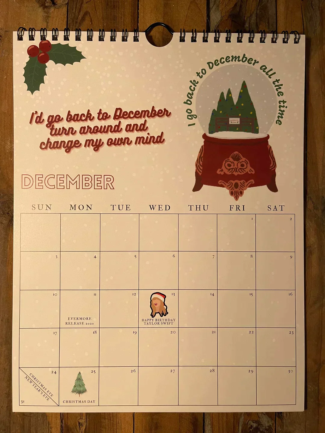 2025 TS Lyrics Calendar - Image 25