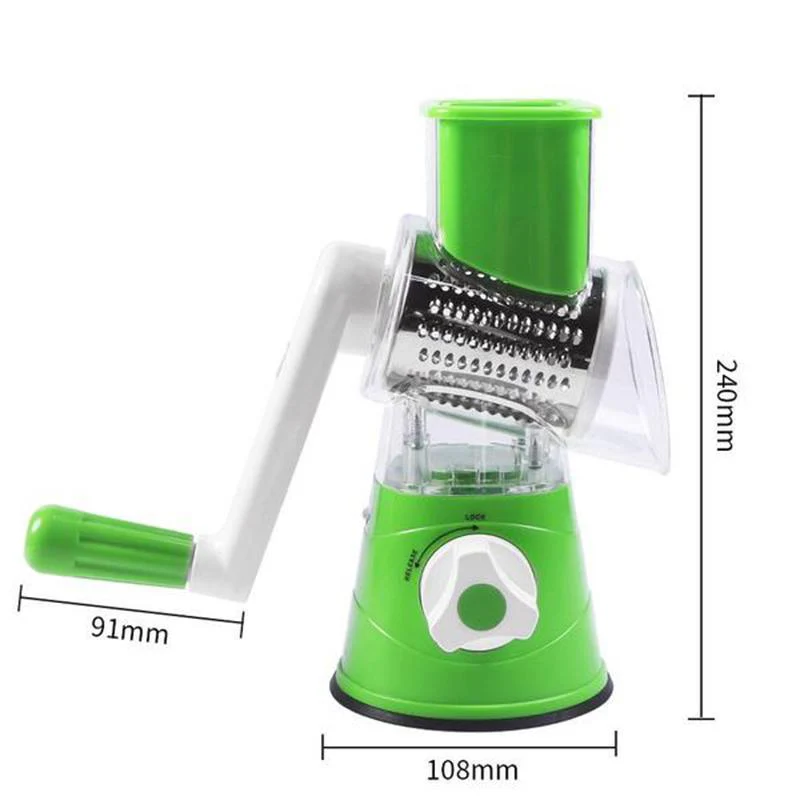 3 in 1 Rotary Cheese Grater Vegetable Slicer - Image 5