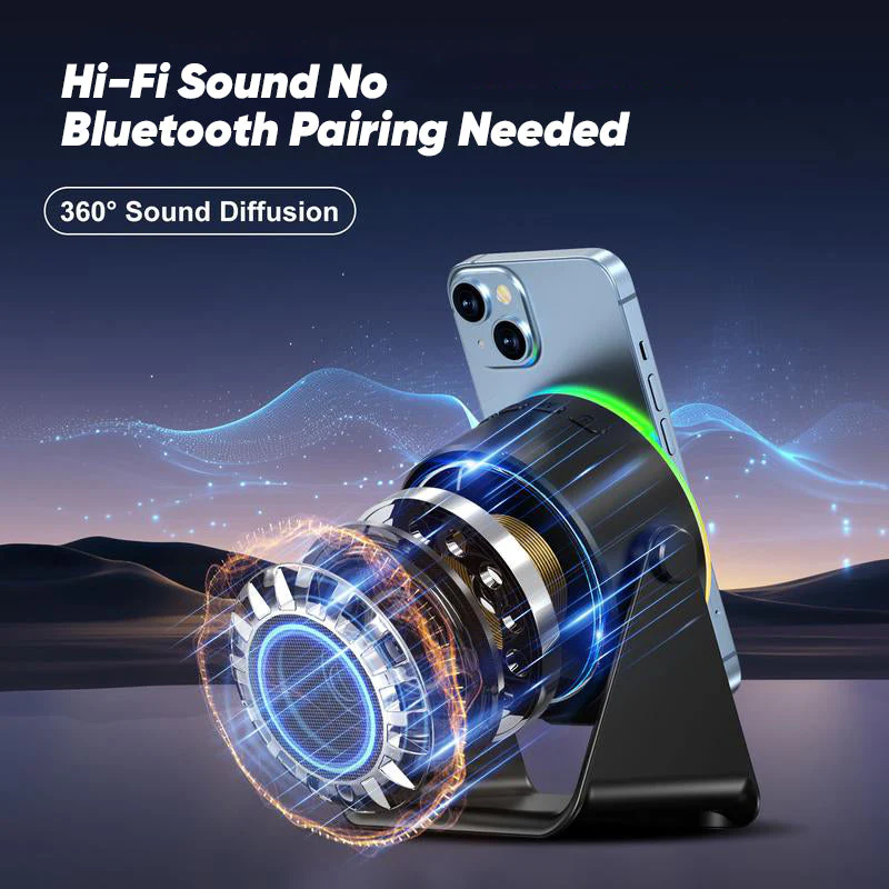 4-In-1 360° Rotating Bluetooth Speaker Stand - Image 3