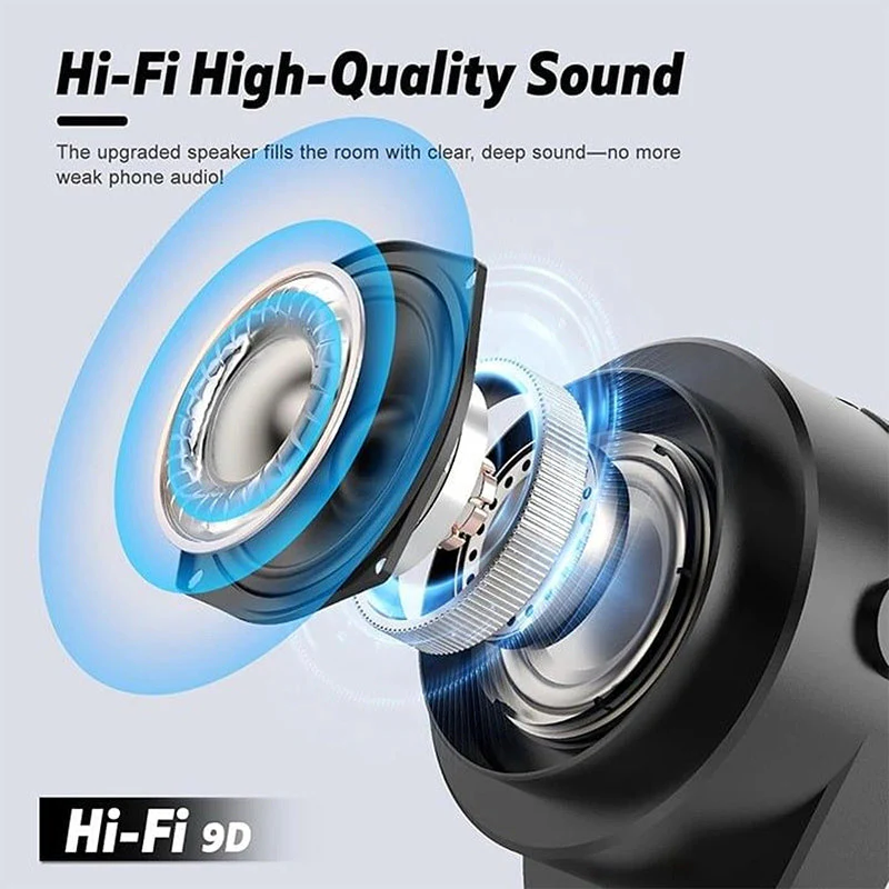 4-In-1 360° Rotating Bluetooth Speaker Stand - Image 8