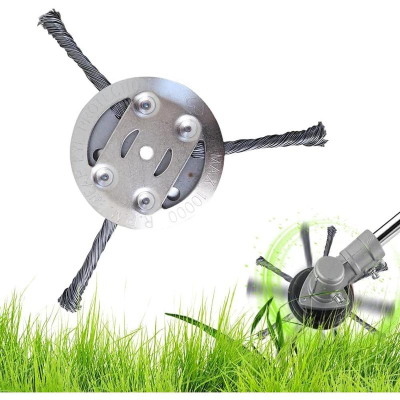6 inch Steel Wire Brush Cutter Trimmer Head - Image 10