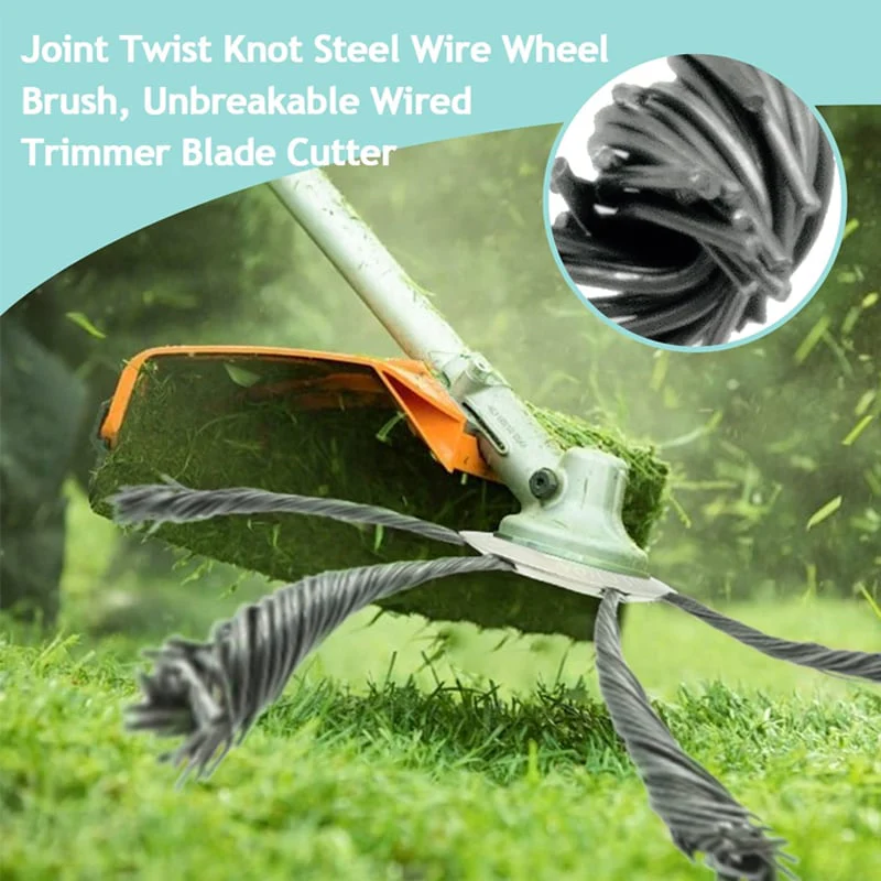 6 inch Steel Wire Brush Cutter Trimmer Head - Image 5