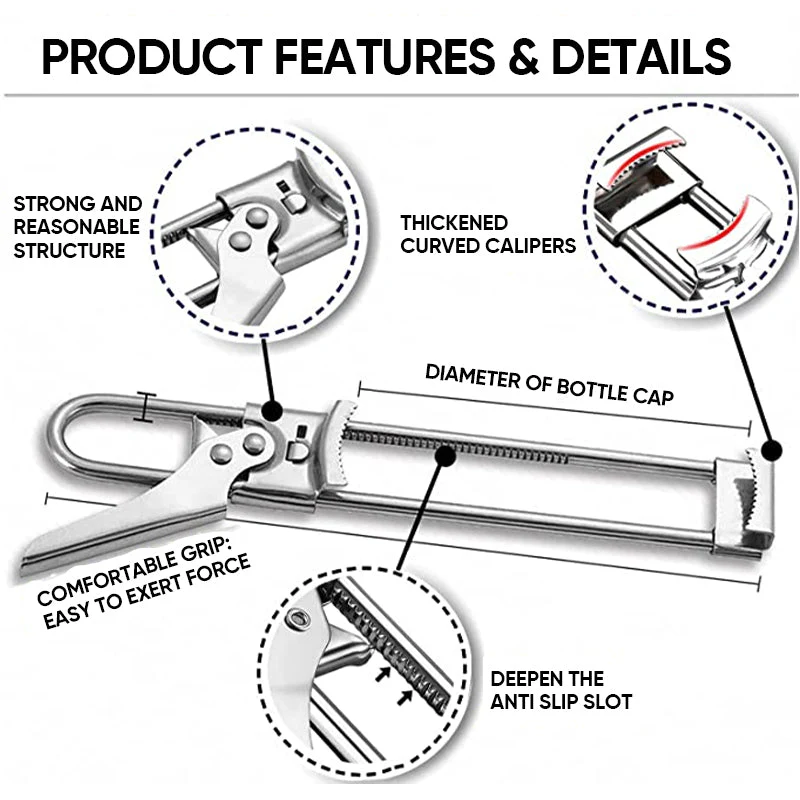 💥65% OFF💥Adjustable Stainless Steel Can Opener - Image 9