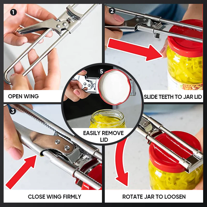 Adjustable Stainless Steel Can Opener - Image 7