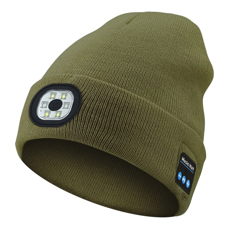Bluetooth Beanie with LED Light & Removable Speakers - Image 34