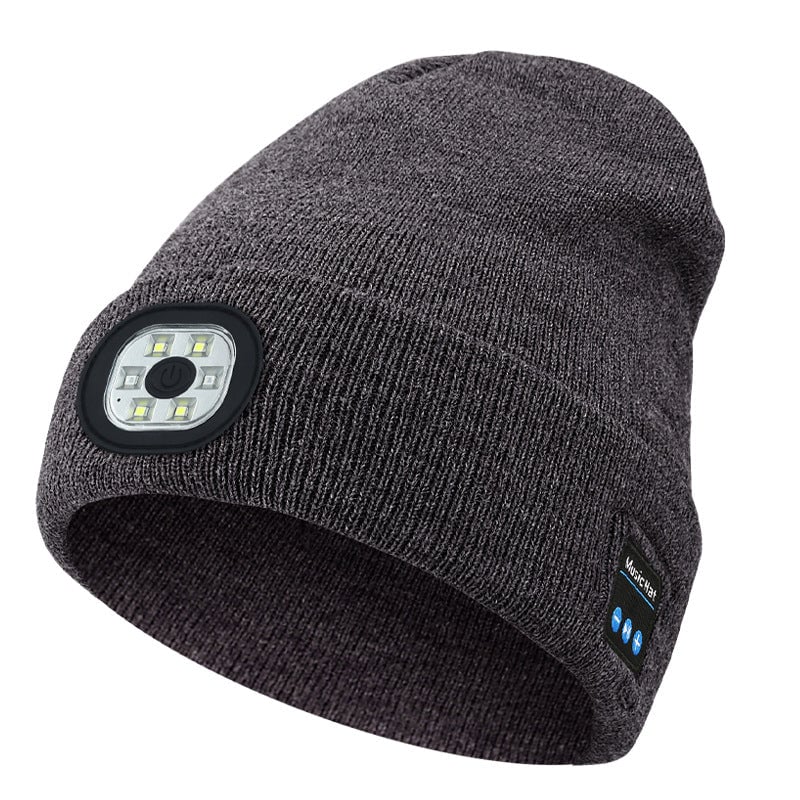 Bluetooth Beanie with LED Light & Removable Speakers - Image 38