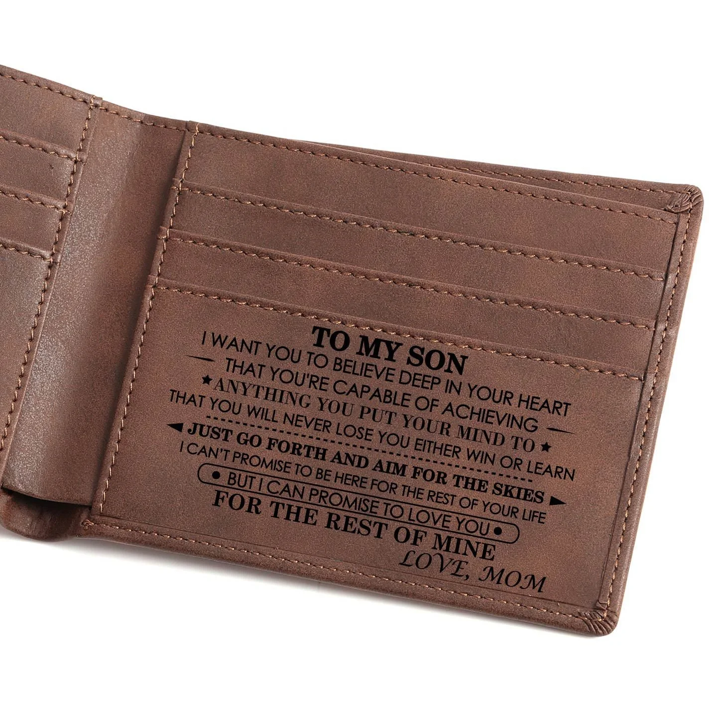 Engraved Genuine Leather Wallet - Image 10