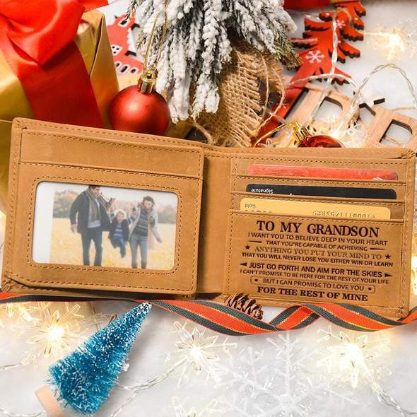 Engraved Genuine Leather Wallet - Image 4