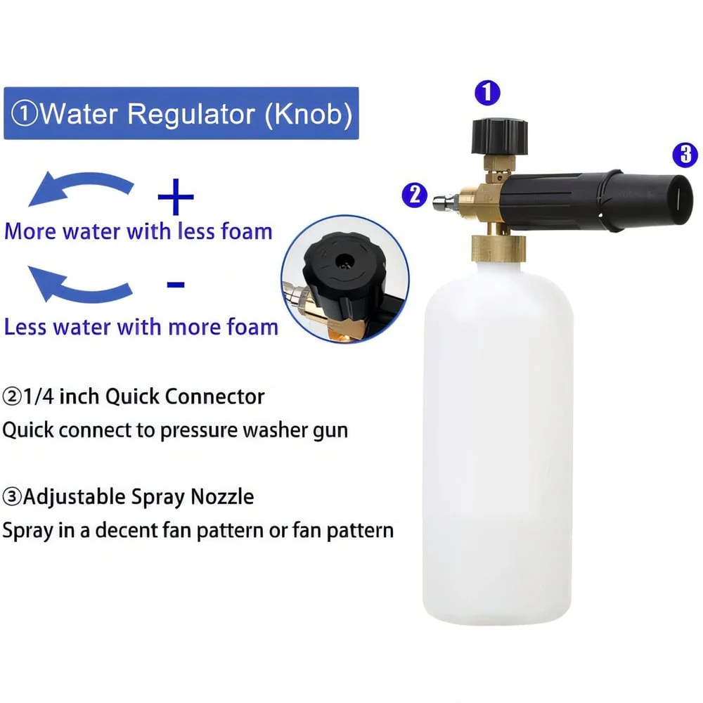 Enhance Your Car Washing Experience - Sakerplus Foam Cannon Dual Connector Accessory - Image 15
