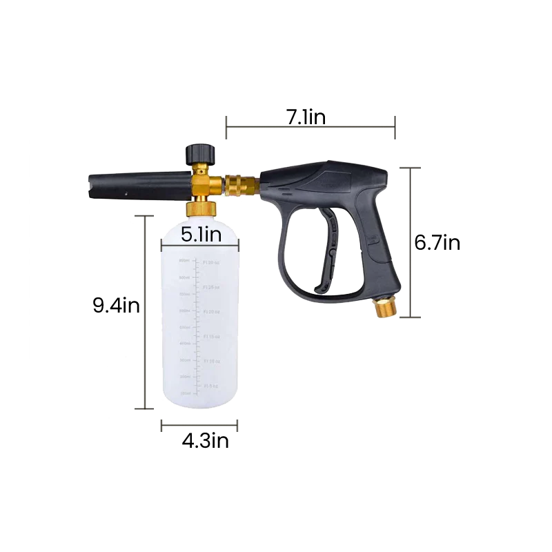 Enhance Your Car Washing Experience - Sakerplus Foam Cannon Dual Connector Accessory - Image 3
