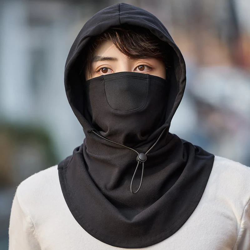 Hooded Face Mask with Neck Warmer for Cycling - Image 16