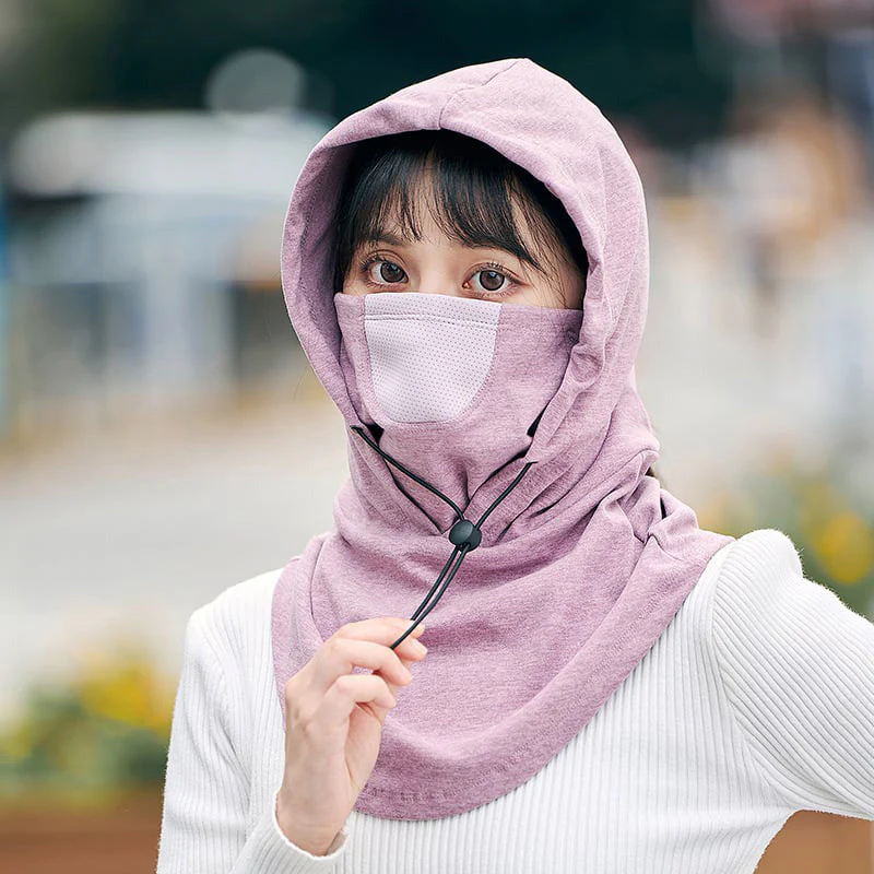 Hooded Face Mask with Neck Warmer for Cycling - Image 19