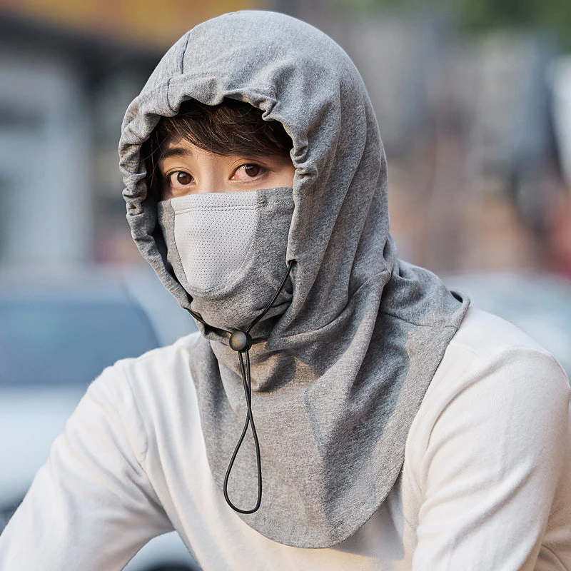 Hooded Face Mask with Neck Warmer for Cycling - Image 7