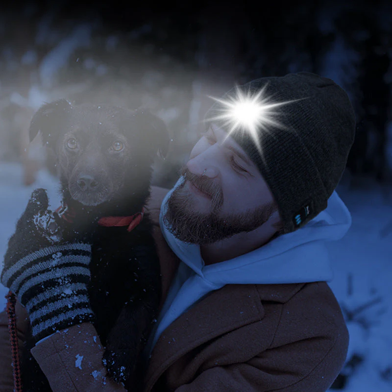 LED Bluetooth Beanie with Detachable Speakers - Image 10