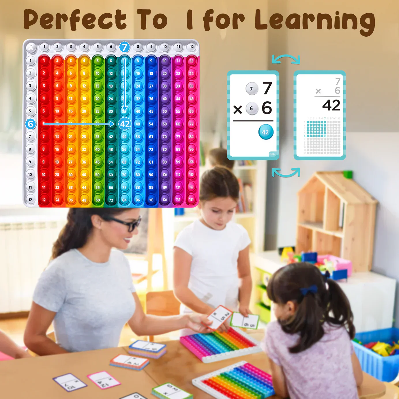 Math Flash Cards and Pop Fidget Chart - Image 3