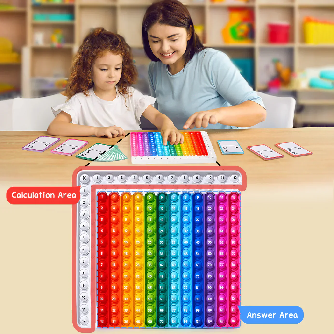 Math Flash Cards and Pop Fidget Chart - Image 4