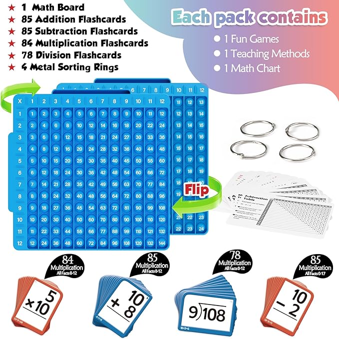 Math Flash Cards and Pop Fidget Chart - Image 9