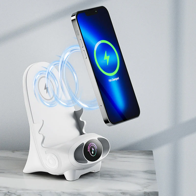 Mini Chair Wireless Fast Charger Multifunctional Phone Holder - Image 7