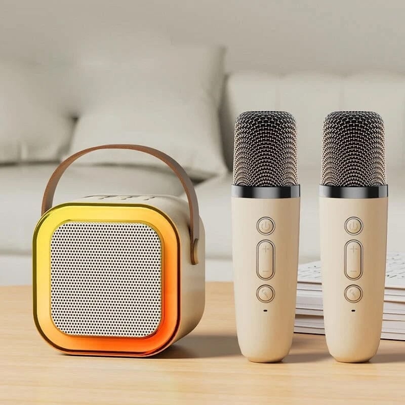 Mini Karaoke Machine with Wireless Microphones - Image 11