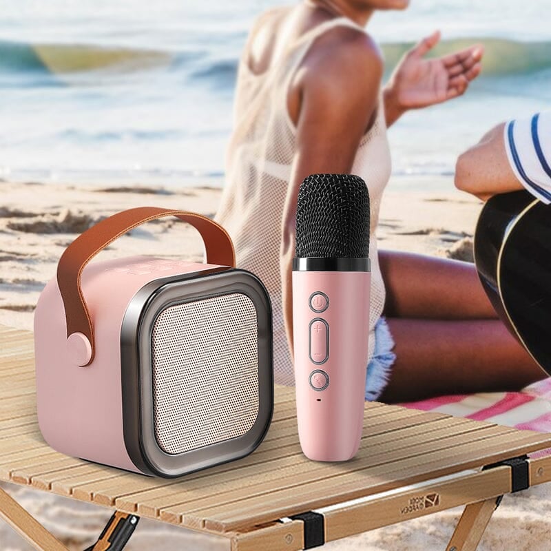 Mini Karaoke Machine with Wireless Microphones - Image 9