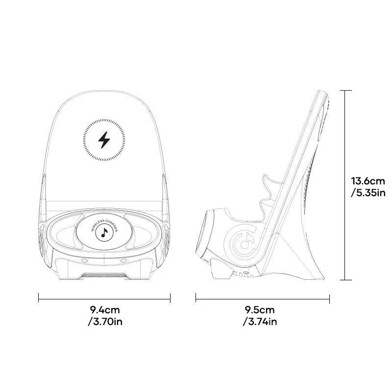 Mini Wireless Fast Charger Phone Holder - Image 12