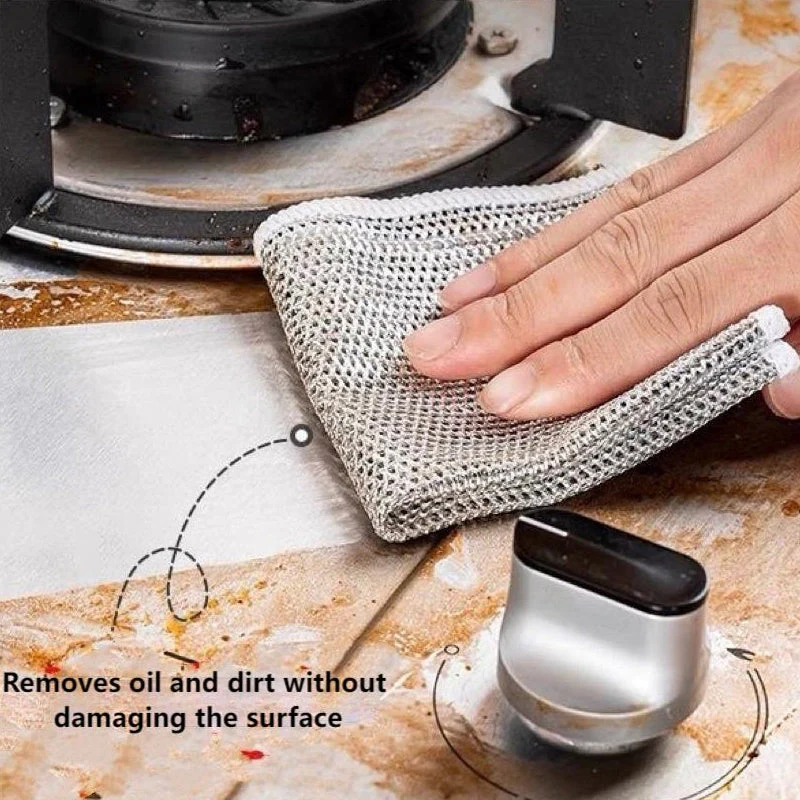 Multipurpose Wire Dishwashing Rags for Wet and Dry - Image 3