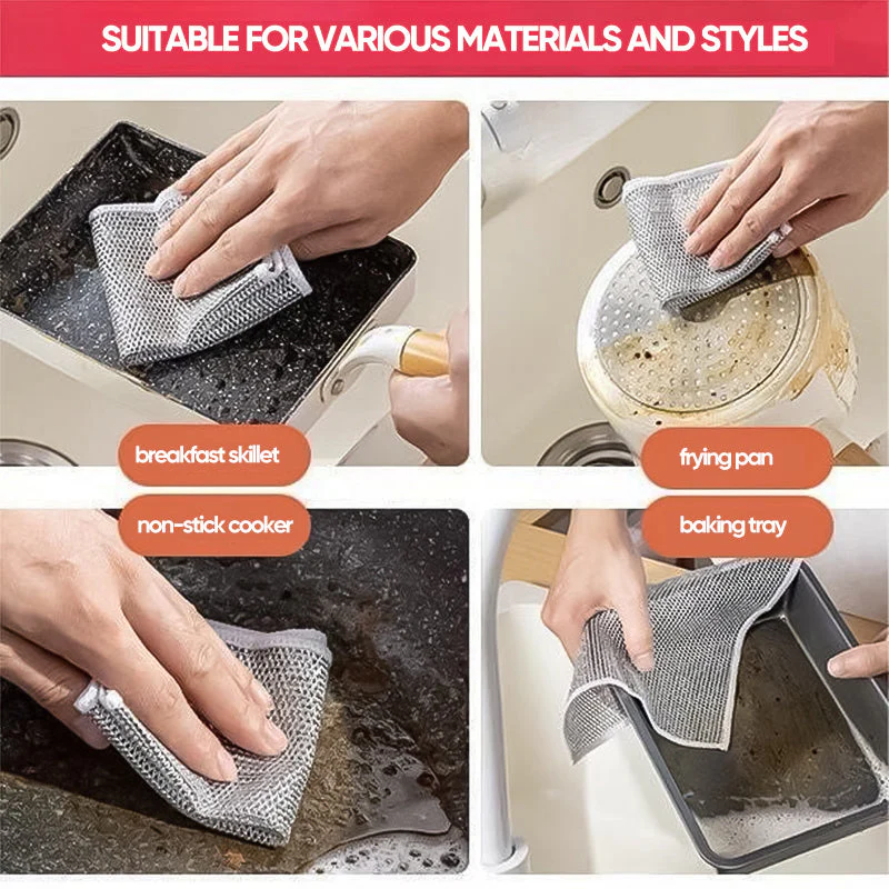 Multipurpose Wire Dishwashing Rags for Wet and Dry - Image 6