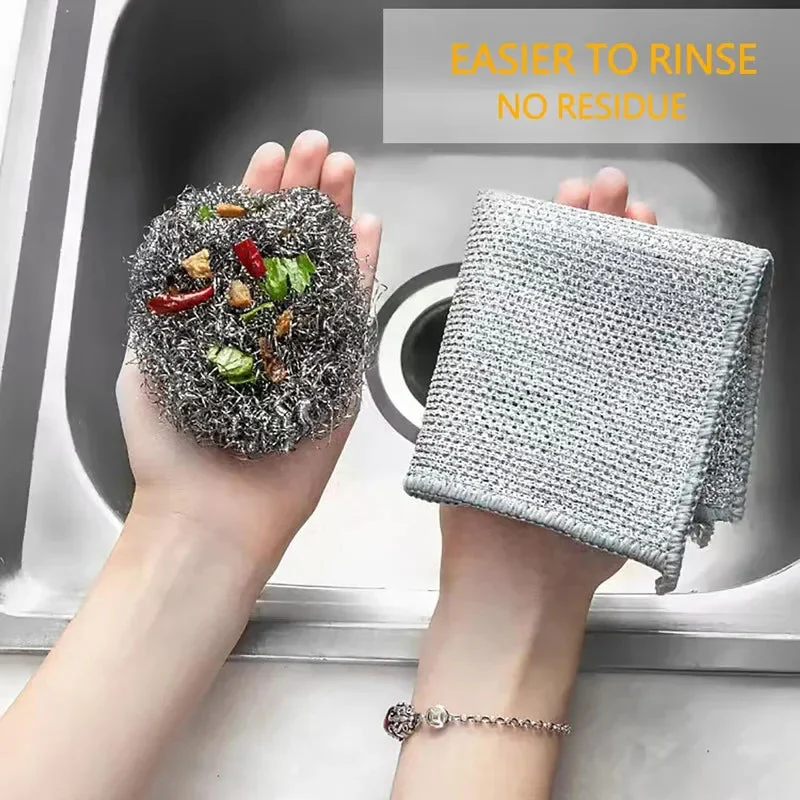 Multipurpose Wire Dishwashing Rags for Wet and Dry - Image 7