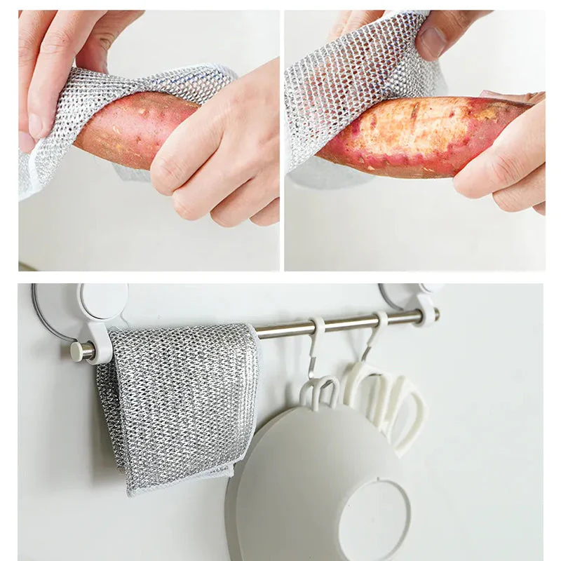 Multipurpose Wire Dishwashing Rags for Wet and Dry - Image 8