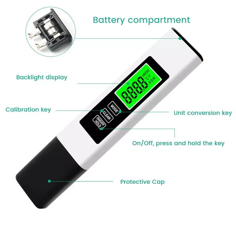 New 4 in 1 Tds Meter Digital Water Tester - Image 5