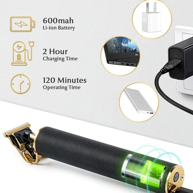New Cordless Zero Gapped Trimmer Hair Clipper - Image 13