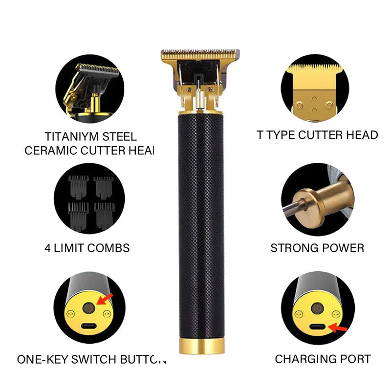 New Cordless Zero Gapped Trimmer Hair Clipper - Image 8