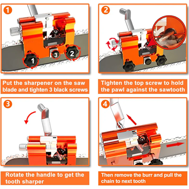 Powerful Chainsaw Chain Sharpening Jig - Image 4