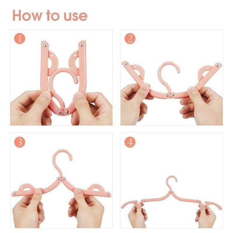 Retractable Portable Travel Hangers 4pcs - Image 9