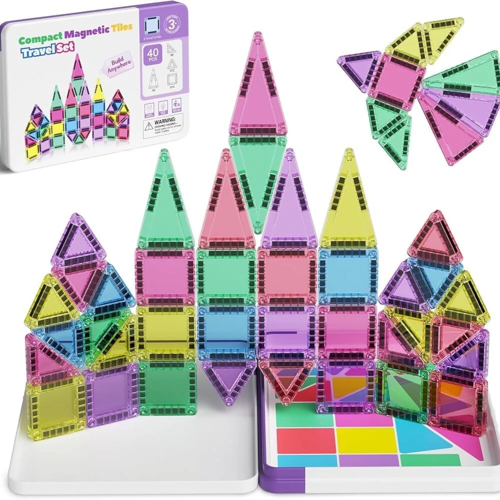 Sakerplus Magnetic Tiles Building Blocks Set - Image 4