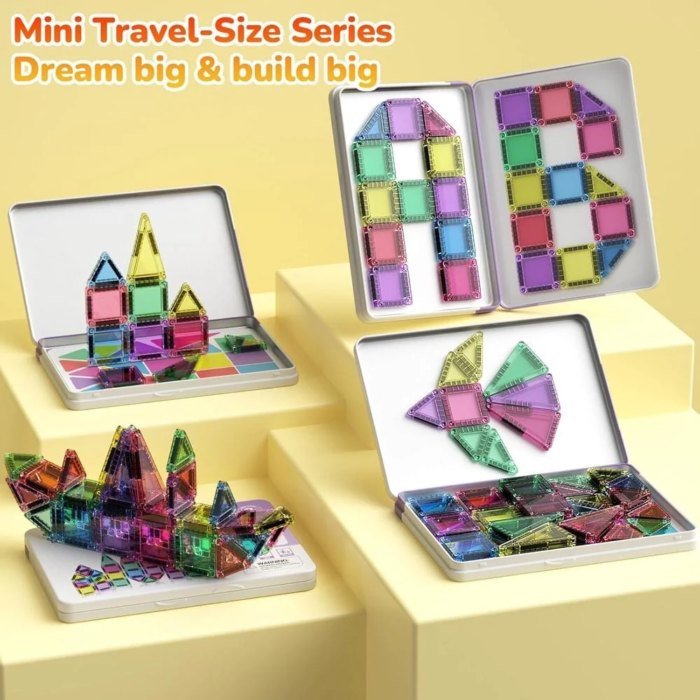Sakerplus Magnetic Tiles Building Blocks Set - Image 6