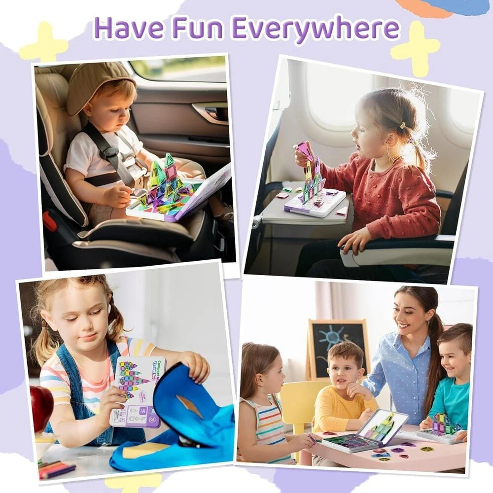 Sakerplus Magnetic Tiles Building Blocks Set - Image 7