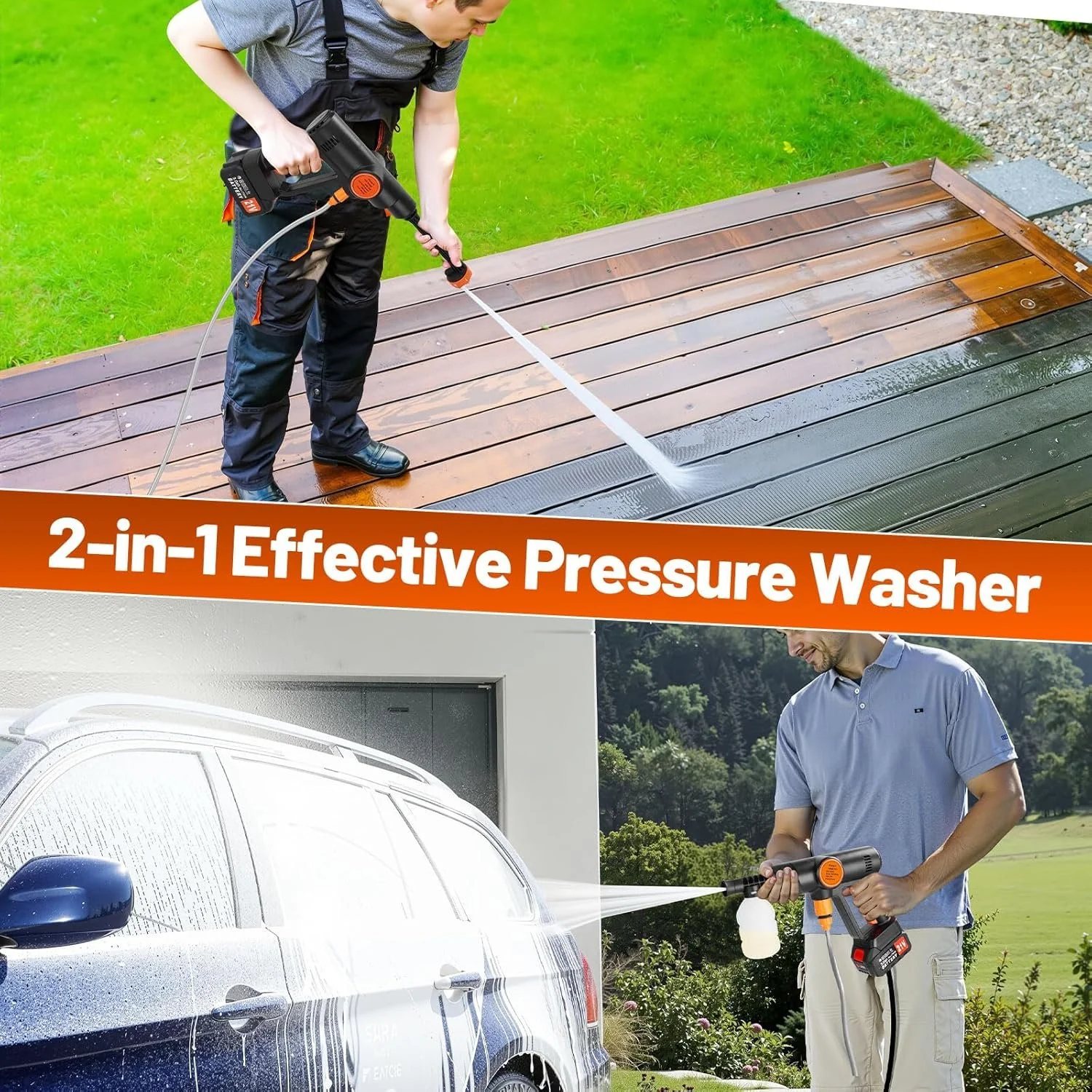 Sakerplus Portable Cordless Pressure Washer - Image 4