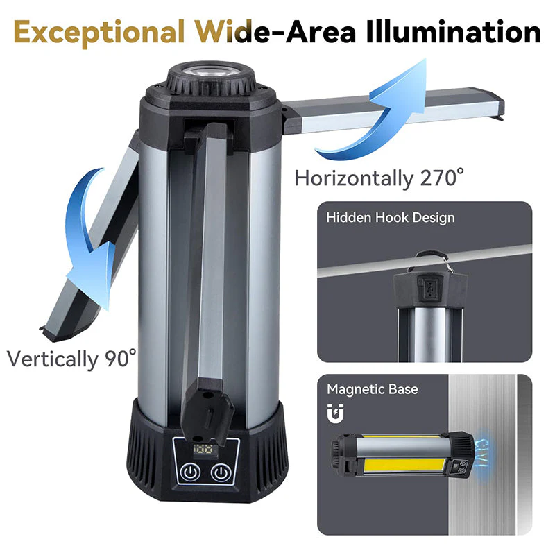 Sakerplus Upgraded Portable Camping Light with Bracket - Image 15