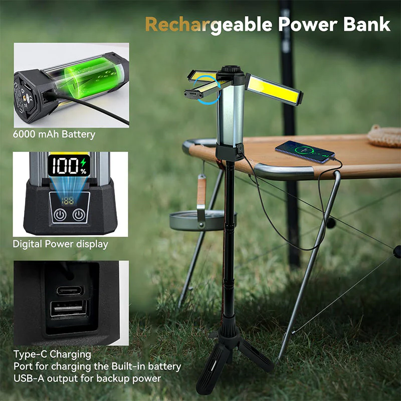 Sakerplus Upgraded Portable Camping Light with Bracket - Image 18