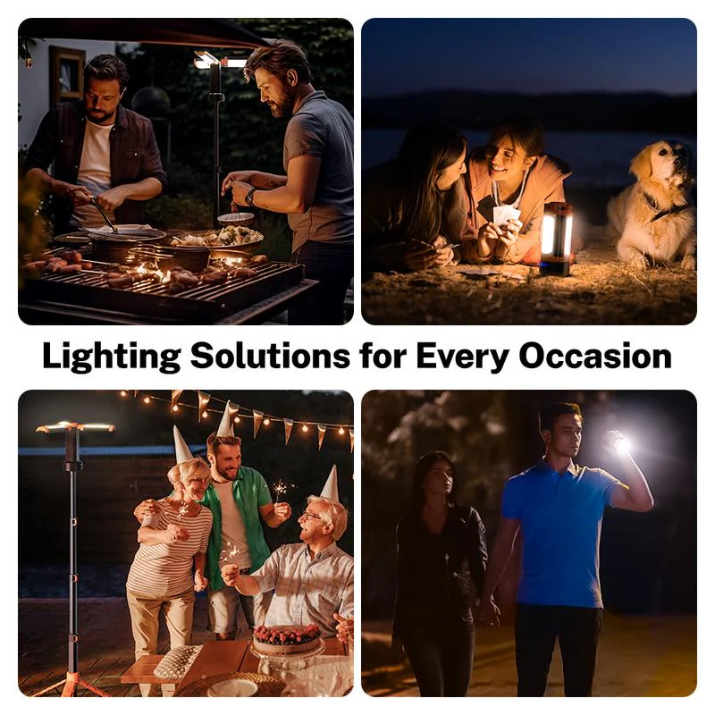 Sakerplus Upgraded Portable Camping Light with Bracket - Image 4